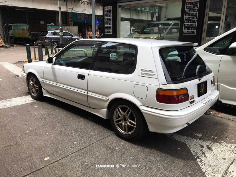 Toyota Corolla Gti M T 巨人殺手1990 1587cc 1015kgs Mvv 澳門經典車文化協會 Macauvintagevehiclecultureassociation 澳門不能輸入二手車現存的都是寶 澳門可以開左右舵汽車