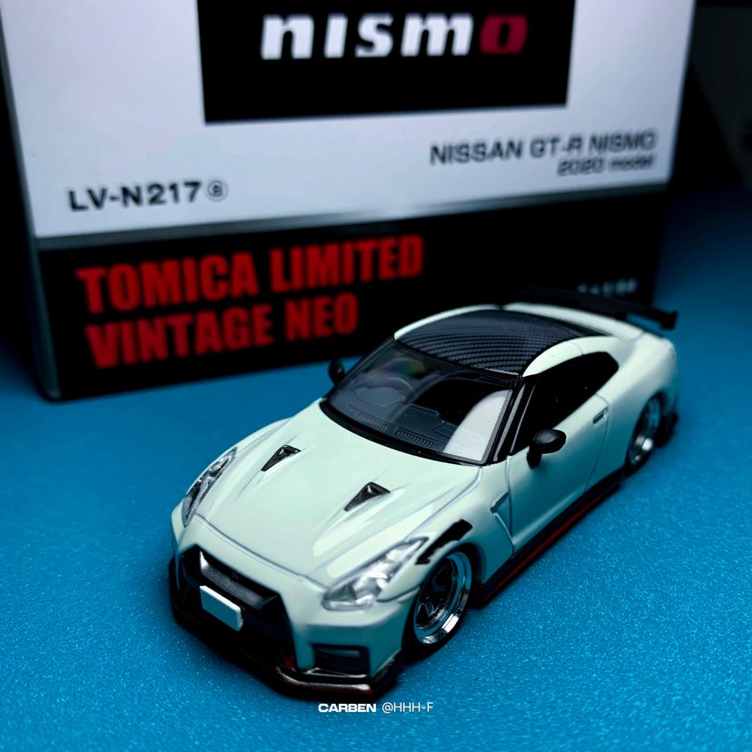 Tomytec Nissan Gtr R35 日产r35 Nismo 版model Lv N217 后期改造te37 Carben车 本部落